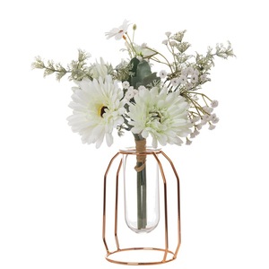 Bouquet de fleurs artificielles Bai Niao blanc et vert CF01105 pour mariage et décoration intérieure - Product Image 5