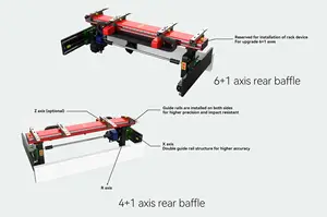 DA53t DA63t sistem CNC mesin tekuk opsional mesin rem tekanan Nominal 200ton