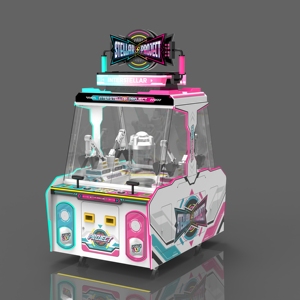 Simulateur d'excavatrice 4 joueurs avec manettes mécaniques pour centre de divertissement interactif familial et ludique pour enfants - Product Image 5