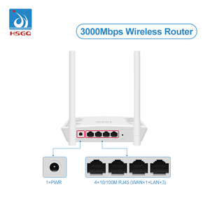 HSGQ-R300 hiệu suất ổn định FTTH Modem 1 WAN 3 cổng LAN không dây Ăng Ten Kép 2.4G 300Mbps Wifi <span class=keywords><strong>Router</strong></span> - Product Image 4