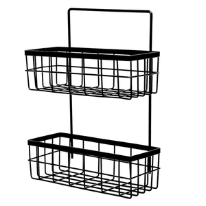 Multi-usage noir fil de fer porte-maille <span class=keywords><strong>pas</strong></span> <span class=keywords><strong>cher</strong></span> mur maison organisation de stockage rack - Product Image 5