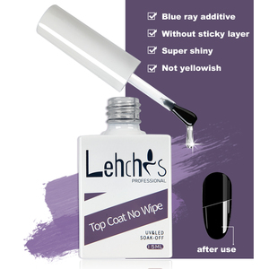 Lehchis Neiss di alta qualità In Stock crea il tuo marchio estremo lucido non giallastro senza salviettine blu lucido Top Coat - Product Image 3
