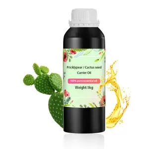 Buena calidad Pricklypear Oil Cactus Seed Essential para masaje cicatrices en el cabello Eliminar personalizado Body Spa Skincare Bulk Private Label