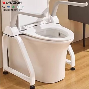 Assist Aid Flip up Heavy Duty Accoudoir Cadre Installation Facile Pliable Handicapé Toilette Grab Rail Personnes Âgées Handicapées Toilette Rails - Product Image 4