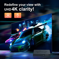 Répartiteur HDTV 4K 30Hz 1 entrée 4 sorties avec câble en plastique ABS alimenté par USB pour /PS4 TV PC