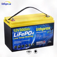 Batterie LiFePO4 12,8V 300AH Grade A Haute Performance Rechargeable 6K Cycle Profond RV CAN Bus Prise Anderson CE RoHS IP67 OEM ODM