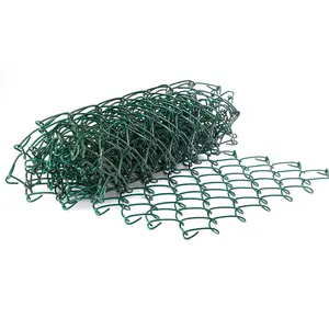 High Quality Commercial 9 Gauge Galvanized Chain Link Mesh Metal Cyclone Wire Fence