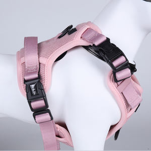 Ensemble <span class=keywords><strong>Harnais</strong></span> et Laisse <span class=keywords><strong>pour</strong></span> Chien en Velours Côtelé, Ceinture Poitrail <span class=keywords><strong>pour</strong></span> Chiots et Chiens de Petites et Moyennes Races (<span class=keywords><strong>Chihuahua</strong></span>, Bouledogue Français) - Product Image 4