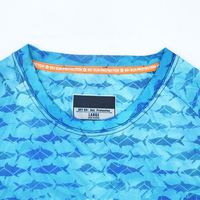 Chemises de pêche à manches longues pour hommes en gros, SPF 50, respirantes, tricotées, grande taille, style décontracté, impression par sublimation, série de tournois