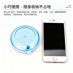 Rotating Dental Retainer <b>Case</b> Mini Portable Tooth Storage Box With 360 Degree Opening For Orthodontic Braces Travel Use - Product Image 5