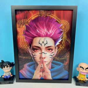 Stampa Lenticolare 3D di Itadori Yuji da Jujutsu Kaisen, Poster <span class=keywords><strong>Anime</strong></span>, Arte Murale, Dipinto Personalizzabile, Carta da Parati 3D, Stampa 3D di Cartoni Animati - Product Image 3