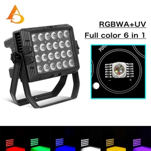 AICPOSE - Iluminación LED para Escenarios, Forma Cuadrada, 24 Piezas * 18 W, RGBWA UV 6 en 1, IP65, Luz Par - Product Image 5