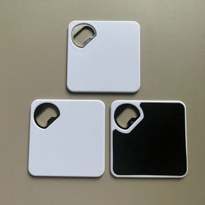 Rectangle Solid Color Stainless Steel ABS Coaster Bottle Opener Multifunctional Beer Opener Gold Plated Dishwasher Safe Logo - Product Image 5