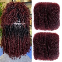 Extensions de cheveux 100% naturels Afro Kinky Bulk sans nœuds pour micro-tresses, 8-16 pouces, 50g, pour micro-tresses et dreadlocks