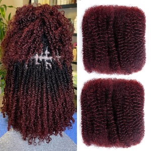 <span class=keywords><strong>Extensiones</strong></span> de Cabello Humano 100% Afro Kinky, Sin Nudos, para Trenzas <span class=keywords><strong>Micro</strong></span> Twist, de 8 a 16 Pulgadas, 50g, para Rastas <span class=keywords><strong>Micro</strong></span> Twist - Product Image 1