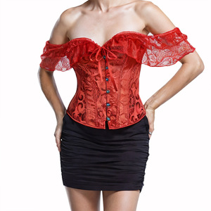 Corset de style court pour femme, pour le commerce transfrontalier, avec effet amincissant et gainant, en dentelle, épaules dénudées, sexy, ferme, respirant, polyvalent - Product Image 5