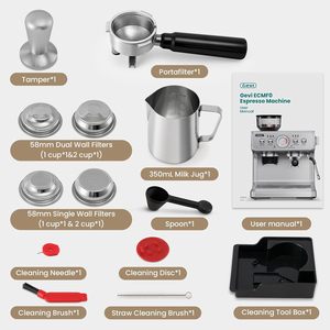 Cafetera Espresso Comercial, Máquina de Café Inteligente Semi-Automática con Molinillo Eléctrico Francés para Hoteles - Product Image 4