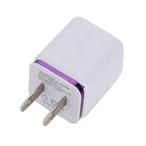 Hot Selling Dual Port 5V 2A Fcc Charger Mobiele Telefoon Smart Phone Us Wall Charger Universal Travel Adapter