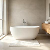 Baignoire autoportante en acrylique de qualité commerciale Raison pour hôtel, certifiée CUPC/CE, idéale pour la douche et le spa, vente en gros