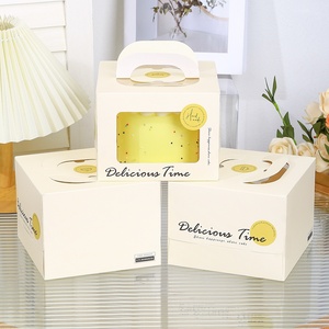 Scatola per torte in stile europeo con finitura bronzata, 4/6/8/10 pollici, per durian, lasagna, prodotti da forno, confezione regalo per compleanno, portatile, per esportazione - Product Image 2