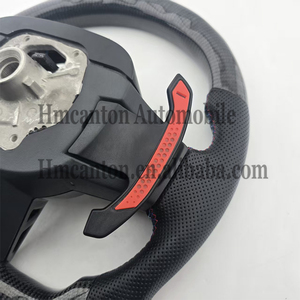 พวงมาลัยหุ้มหนังคาร์บอนไฟเบอร์พร้อมไฟ LED สำหรับรถยนต์ BMW G20 G30 G01 CS ซีรีส์ 3 ซีรีส์ 5 ลดราคาพิเศษ ขายส่ง - Product Image 3