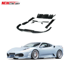 Kit carrosserie en fibre de carbone pour <span class=keywords><strong>Ferrari</strong></span> F430 modifié style <span class=keywords><strong>Hamann</strong></span>, lèvre avant, diffuseur arrière, jupes latérales, spoiler, pièces de tuning aérodynamique - Product Image 1