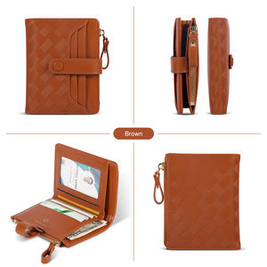 تصميم المحافظ المحبوكة والحقائب النسائية الفاخرة RFID PU من الجلد ماركات شهيرة Sinatech محفظة نسائية - Product Image 2