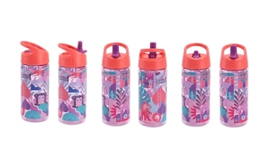 Nouvelle gourde pour enfants de 14 oz, design mignon, sans BPA, en plastique PP écologique, compatible lave-vaisselle, unisexe, avec paille rabattable - Product Image 3