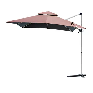 Yüksek kaliteli veranda şemsiye açık şemsiye büyük konsol şemsiye taban bahçe restoran şemsiye alüminyum