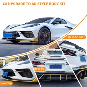 For Chevrolet Corvette <strong>C8</strong> Body Kit Dry Carbon Fiber AD Style Front Lip Front Vents Side Skirts Rear Diffuser <strong>Bodykit</strong> - Product Image 4