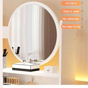 Coiffeuse Offres Spéciales de maquillage vanités en gros <span class=keywords><strong>prix</strong></span> pas cher petites commodes avec miroir à lumière led et tiroirs pour la chambre à coucher - Product Image 4