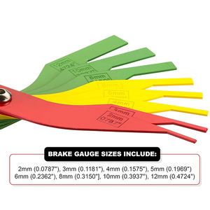 ชุดเกจวัดความหนาเบรกรถยนต์8ชิ้นรหัสสีและเหล็กประทับเมตริก SAE วัสดุโลหะพลาสติกรถยนต์ - Product Image 4