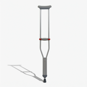 Bastón Ligero de Aluminio Resistente a la Oxidación con Bloqueo Rojo de Ajuste Rápido, Capacidad de 100 kg, para Hospital y Cuidado en el Hogar - Product Image 1