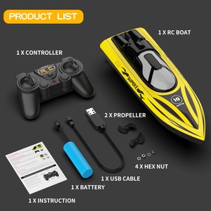 V333 2.4G 15km/h Bote de Carreras RC a Control Remoto, Resistente al Agua, con Luz LED, Juguete para Niños, Diversión Acuática al Aire Libre - Product Image 6