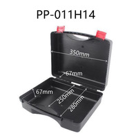 Série de boîtes à outils en plastique rigide PP à grille multi-compartiments, conception à cloisons, boîte de rangement protectrice portable, vente en gros