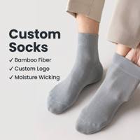 Chaussettes courtes en maille de fibre de bambou personnalisées, anti-humidité, respirantes, anti-odeur, pour hommes, style business décontracté, OEM ODM