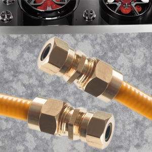 Áp lực cao có thể tháo rời ống khí đốt tự nhiên bếp đặc biệt ống sóng với thép không gỉ và đồng khớp ống khí - Product Image 6