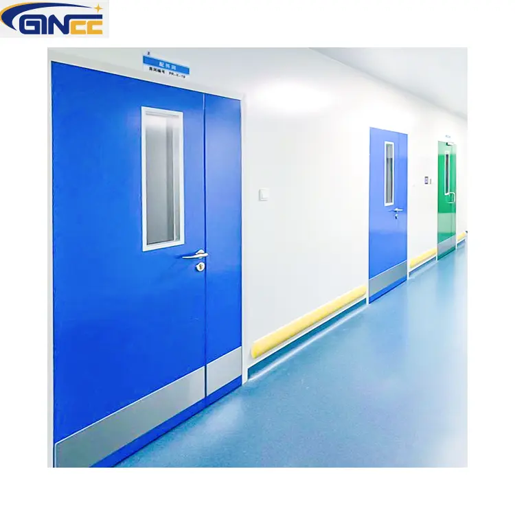 Ginee Medical portes de salle d'opération en acier inoxydable Porte battante de purification de salle d'opération pour usage de laboratoire