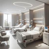 Rideau de séparation médical antibactérien ignifuge personnalisé pour hôpital, en gros
