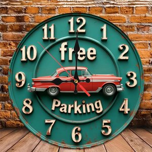 Round Wooden Wall <b>Clock</b> 25x25Cm <b>Silent</b> Quartz Home Decor Corridor Entrance <b>Clock</b> - Product Image 4