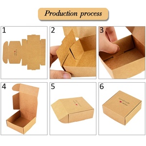 Pequeña caja de <span class=keywords><strong>regalo</strong></span> de embalaje de cartón Kraft MiNi Lovely Aircraft Paper Box Embalaje de jabón hecho a mano Mail Box Post - Product Image 5