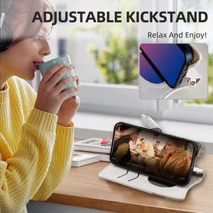 Étui pour téléphone <span class=keywords><strong>Sony</strong></span> <span class=keywords><strong>Xperia</strong></span> 1 VI 6e génération, étui pour Xperia1, sac à main, miroir, dragonne, porte-cartes et portefeuille en cuir PU, antichoc - Product Image 2