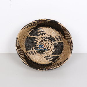 Panier de rangement pliable à la main en jonc de mer naturel avec poignées pour cadeaux décoratifs pour la maison Vente en gros écologique - Product Image 2