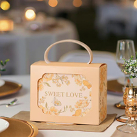 QI YUAN Recycelbare Elegante Schleife Blumen-Hochzeitsgeschenkbox mit Wellpappe Prägung Matt-Laminierung Band