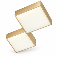 GOZONE signe des enseignes lumineuses LED personnalisées en forme de cube, suspendues au plafond, pour les halls d'hôtels et les magasins de détail.