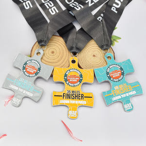 بيع بالجملة تصميم مخصص شعارك الخاص 2D 3D سبائك الزنك الذهب الفضة النحاس ميدالية ميدالية رياضية معدنية - Product Image 3