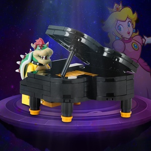 Super <span class=keywords><strong>Bros</strong></span> WM Blocks Bowser Joue du piano Figurines d'action Briques de construction Blocs Juguetes Para Los Ninos Compatible MOULD <span class=keywords><strong>KING</strong></span> - Product Image 5