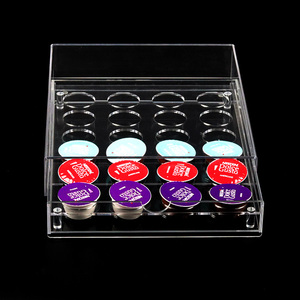 <span class=keywords><strong>Tiroir</strong></span> de rangement pour <span class=keywords><strong>capsules</strong></span> <span class=keywords><strong>Dolce</strong></span> <span class=keywords><strong>Gusto</strong></span> en acrylique transparent, support pour <span class=keywords><strong>capsules</strong></span> de café 24 pods, organisateur de cuisine - Product Image 2