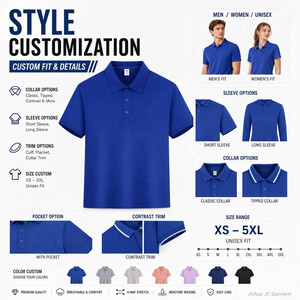 เสื้อกอล์ฟถักแบบย้อมสีทั้งตัว รุ่นยูนิเซ็กซ์ แขนสั้น 87% โพลีเอสเตอร์ 13% สแปนเด็กซ์ ระบายอากาศได้ดี แห้งเร็ว ซึมซับเหงื่อได้ดี - Product Image 4