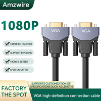 Résolution cristalline : câble VGA haute vitesse 1,5 m 3 m 5 m pour PC, ordinateur portable, projecteur - Parfait pour les écrans 1080p et 720p